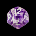 TDSO Eldritch Swirl Purple D12 Dice