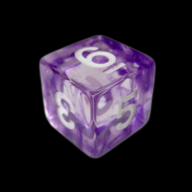 TDSO Eldritch Swirl Purple D6 Dice