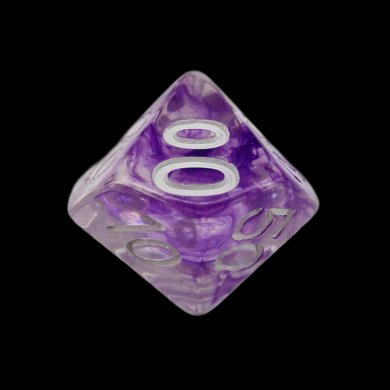 TDSO Eldritch Swirl Purple Percentile Dice