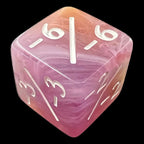 TDSO Eldritch Swirl Purple Yellow & Blue Negative Counter 6 x D6 Dice Set