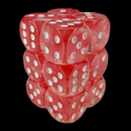 TDSO Eldritch Swirl Red 12 x D6 Dice Set