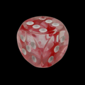 TDSO Eldritch Swirl Red 16mm D6 Spot Dice