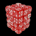 TDSO Eldritch Swirl Red 36 x D6 Dice Set