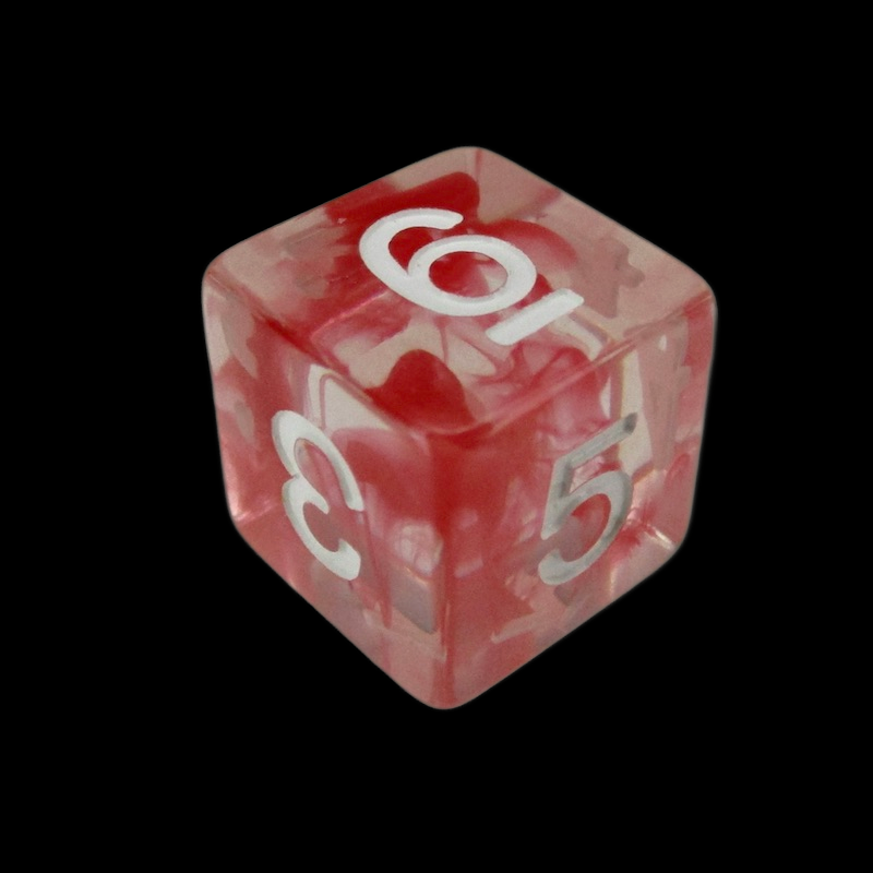 TDSO Eldritch Swirl Red D6 Dice