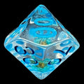 TDSO Encapsulated Flower Blue Percentile Dice