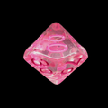 TDSO Encapsulated Flower Pink Percentile Dice