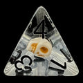 TDSO Encased Skull Stone D4 Dice
