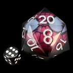 TDSO Liquid Core Flashing LED Spiderman HUGE 50mm D20 Dice