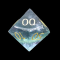 TDSO Gemstone Fluorite Purple & Gold Percentile Dice