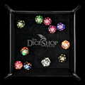 HALF PRICE TDSO Folding Black Square Felt Dice Tray