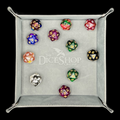 HALF PRICE TDSO Folding Grey Square Felt Dice Tray