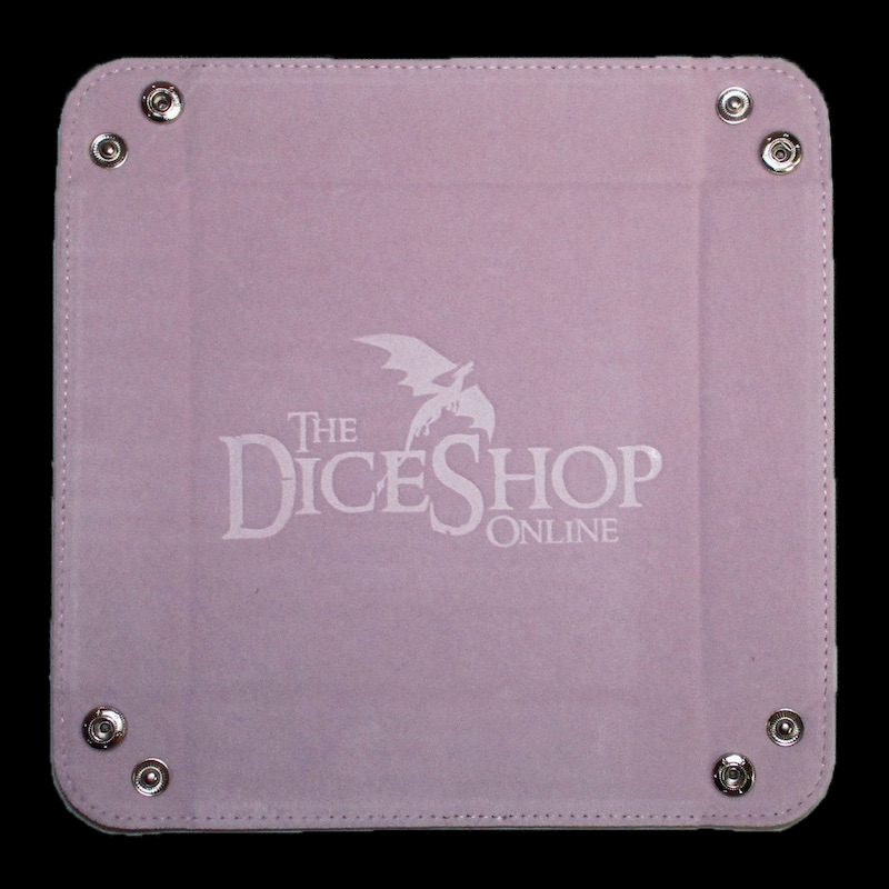 HALF PRICE TDSO Folding Light Pink Square Felt Dice Tray