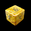 TDSO Gemstone Fossilised Coral & Black D6 Dice