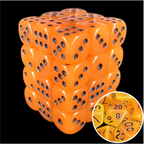TDSO Frost Fire Glow in the Dark 36 x D6 Dice Set