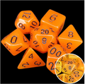 TDSO Frost Fire Glow in the Dark 7 Dice Polyset