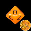 TDSO Frost Fire Glow in the Dark D10 Dice