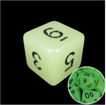 TDSO Frost White Glow in the Dark D6 Dice