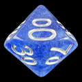 TDSO Galaxy Glitter Blue Veil Percentile Dice