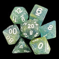 TDSO Galaxy Glitter Blue & Yellow 7 Dice Polyset