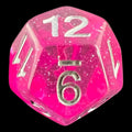 TDSO Galaxy Glitter Pompadour D12 Dice