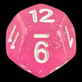 TDSO Galaxy Glitter Princess Pink D12 Dice