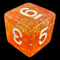 TDSO Galaxy Glitter Red & Yellow D6 Dice