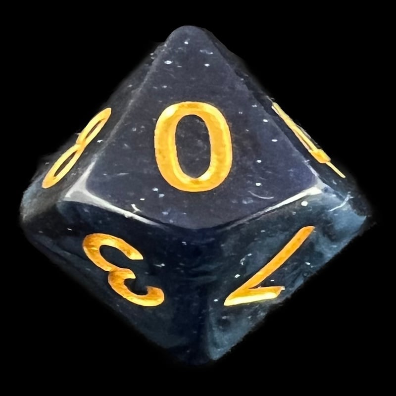 TDSO Galaxy Glitter Universe D10 Dice
