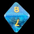 TDSO Galaxy Shimmer Blue & Green D8 Dice