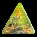 TDSO Galaxy Shimmer Green & Purple D4 Dice