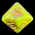 TDSO Galaxy Shimmer Green & Purple Percentile Dice