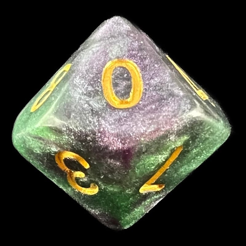TDSO Galaxy Shimmer Royal Viper D10 Dice