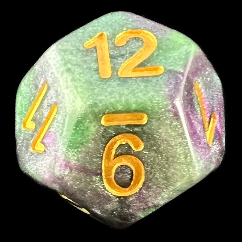 TDSO Galaxy Shimmer Royal Viper D12 Dice