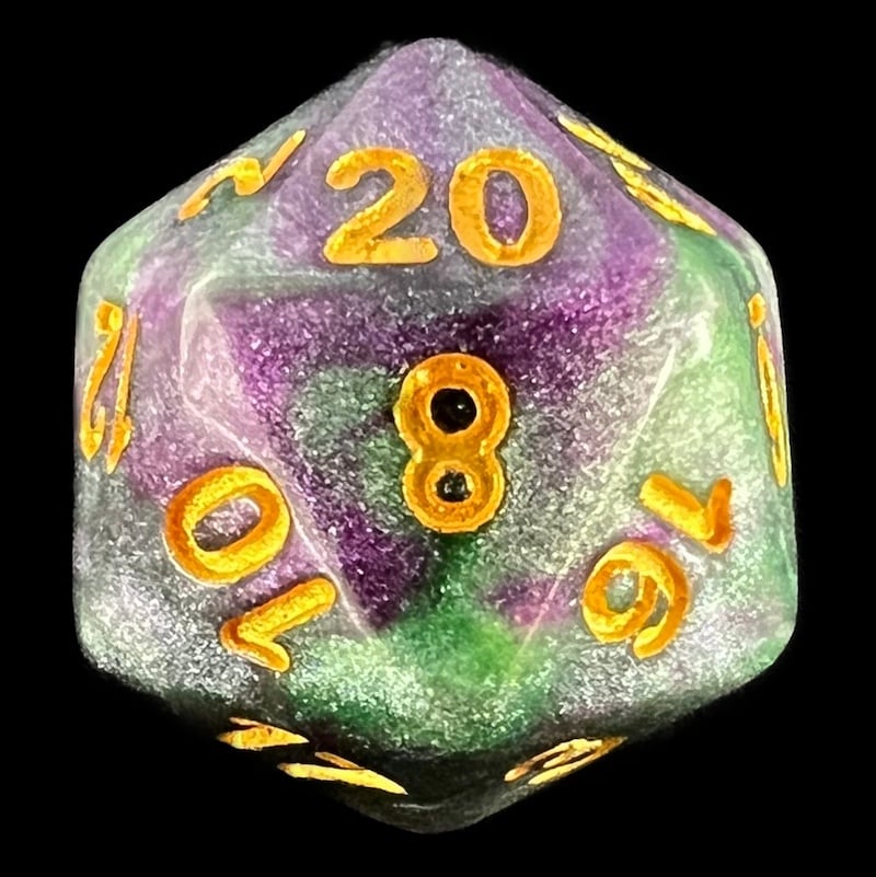 TDSO Galaxy Shimmer Royal Viper D20 Dice