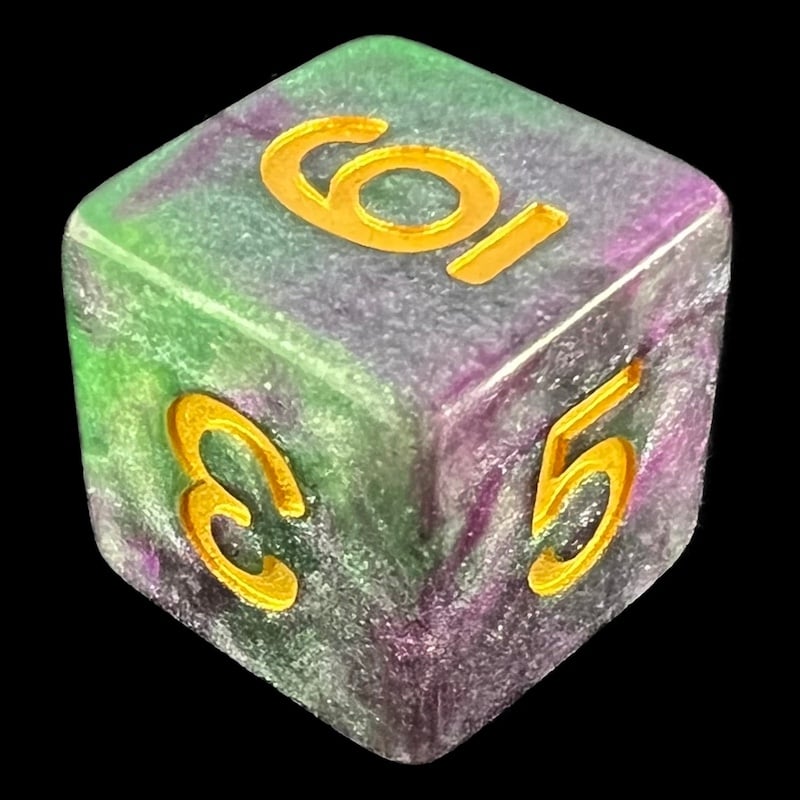 TDSO Galaxy Shimmer Royal Viper D6 Dice