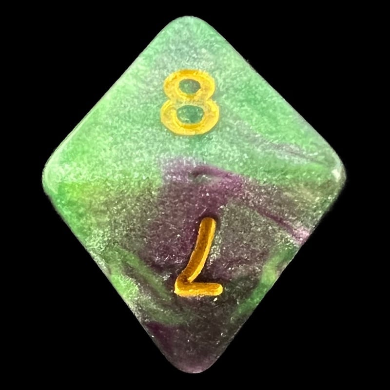 TDSO Galaxy Shimmer Royal Viper D8 Dice