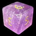 TDSO Gemstone Amethyst & Gold D6 Dice