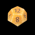 TDSO Gemstone Aventurine Peach & Black D12 Dice