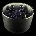 TDSO Gemstone Goldstone Blue & Gold Bullet Dice Set
