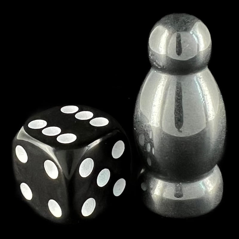 TDSO Gemstone Hematite Pawn 34mm