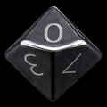 TDSO Gemstone Hematite & Shadow D10 Dice