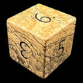 TDSO Gemstone Jasper Picture & Black D6 Dice