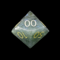 TDSO Gemstone Labradorite & Gold Percentile Dice