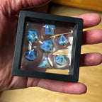 TDSO Gemstone Opalite & Black MINI 7 Dice Polyset
