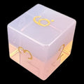 CLEARANCE TDSO Gemstone Opalite Pink & Gold D6 Dice