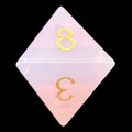 CLEARANCE TDSO Gemstone Opalite Pink & Gold D8 Dice