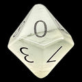 TDSO Gemstone Quartz Phantom & Black D10 Dice