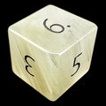 TDSO Gemstone Quartz Phantom & Black D6 Dice