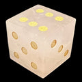 TDSO Gemstone Quartz Rose & Gold D6 Spot Dice