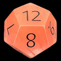 TDSO Gemstone Quartz Strawberry & Black D12 Dice