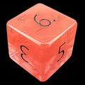 TDSO Gemstone Quartz Strawberry & Black D6 Dice
